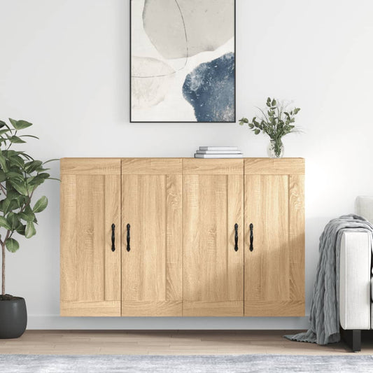 Berkfield Wall Mounted Cabinets 2 pcs Sonoma Oak Engineered Wood