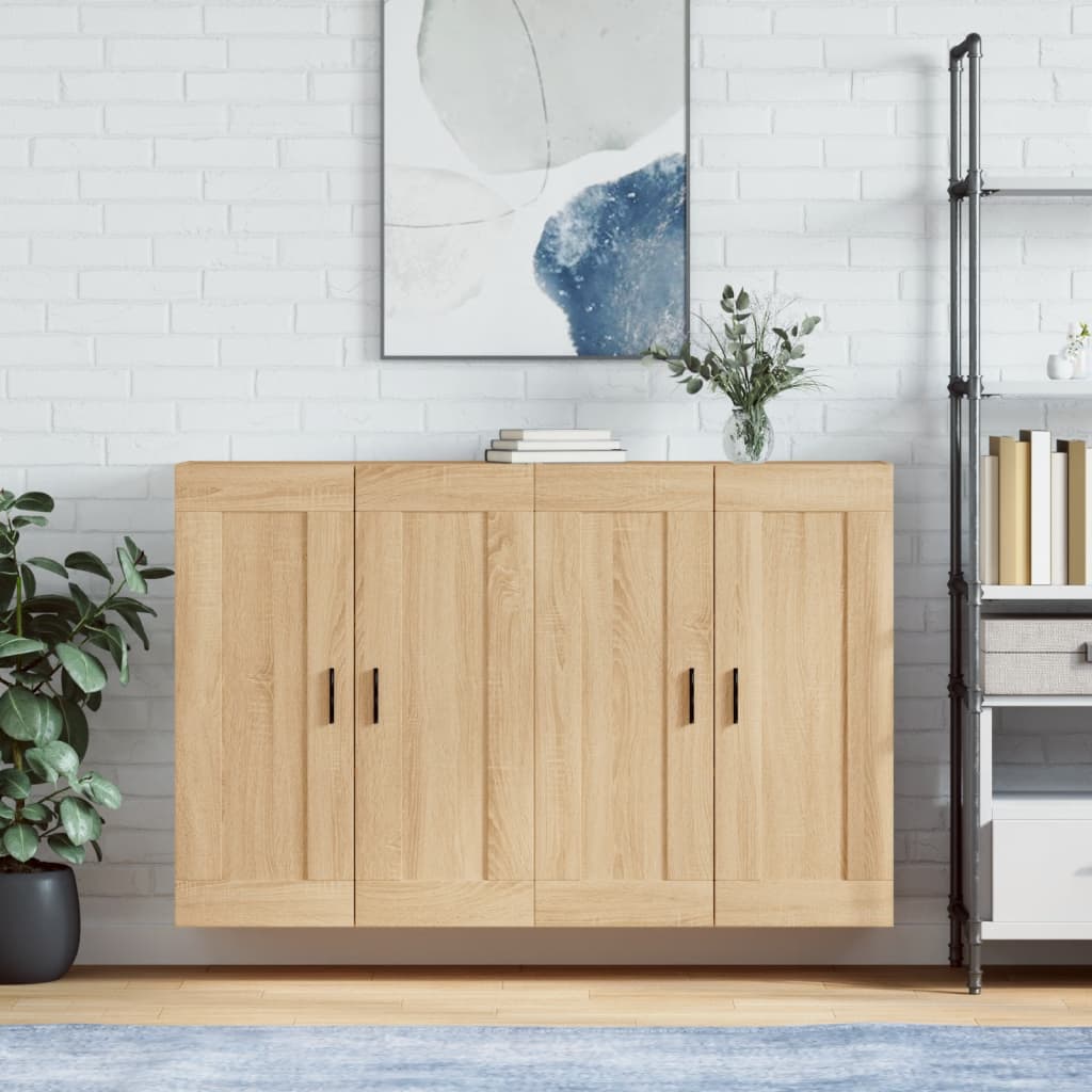 Berkfield Wall Mounted Cabinets 2 pcs Sonoma Oak Engineered Wood