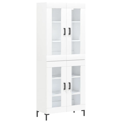 Berkfield Highboard White 69.5x34x180 cm Engineered Wood