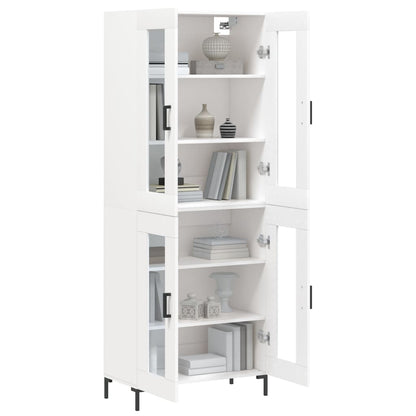 Berkfield Highboard White 69.5x34x180 cm Engineered Wood