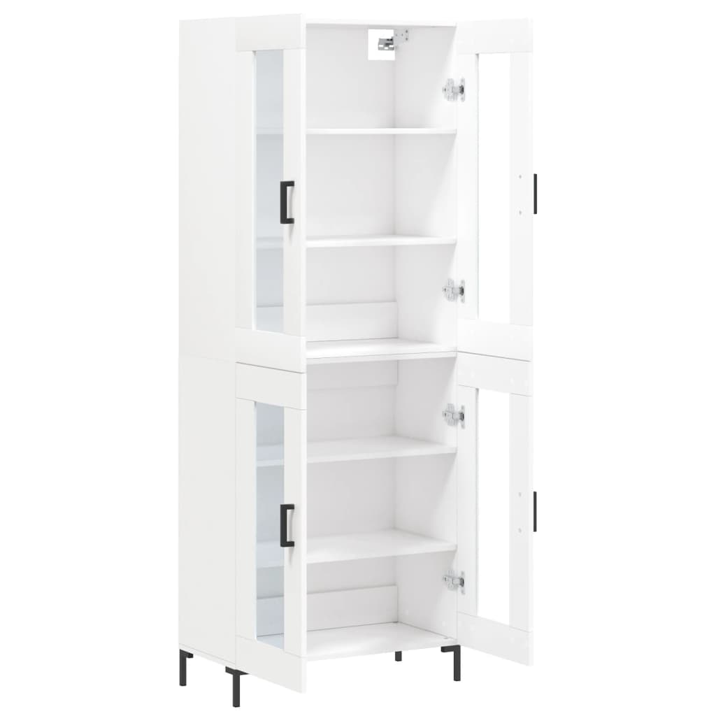 Berkfield Highboard White 69.5x34x180 cm Engineered Wood