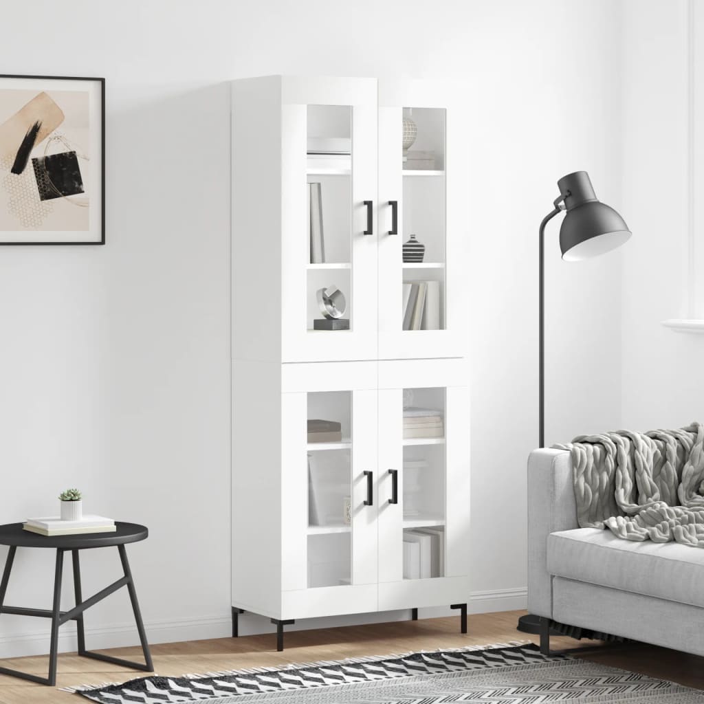 Berkfield Highboard White 69.5x34x180 cm Engineered Wood