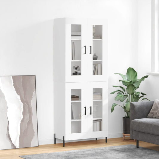 Berkfield Highboard White 69.5x34x180 cm Engineered Wood