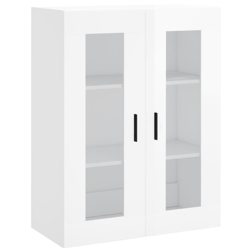 Berkfield Highboard High Gloss White 69.5x34x180 cm Engineered Wood