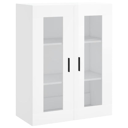 Berkfield Highboard High Gloss White 69.5x34x180 cm Engineered Wood