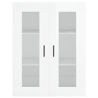 Berkfield Highboard High Gloss White 69.5x34x180 cm Engineered Wood