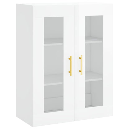 Berkfield Highboard High Gloss White 69.5x34x180 cm Engineered Wood