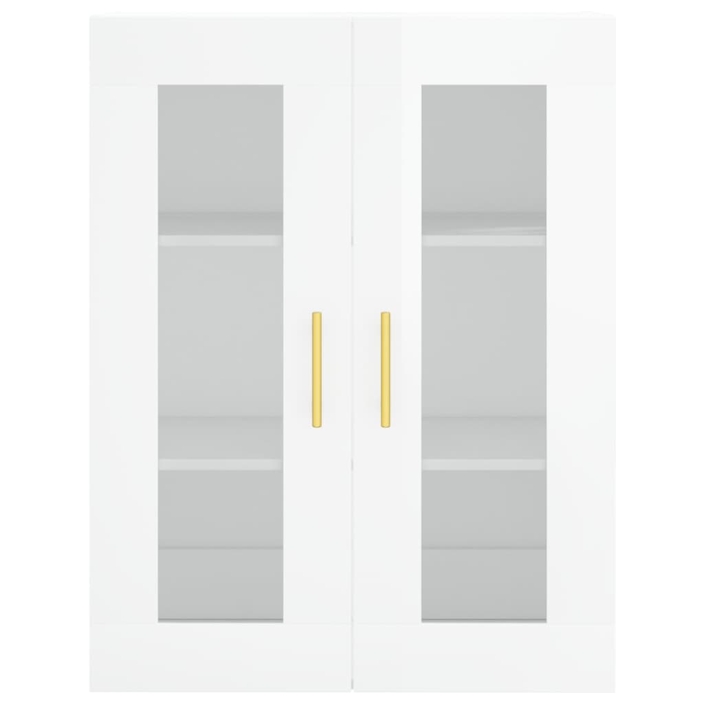 Berkfield Highboard High Gloss White 69.5x34x180 cm Engineered Wood