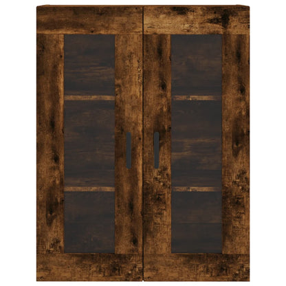 Berkfield Highboard Smoked Oak 69.5x34x180 cm Engineered Wood