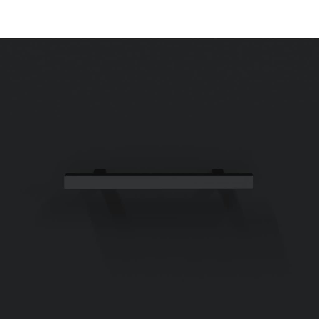Berkfield Highboard Black 69.5x34x180 cm Engineered Wood