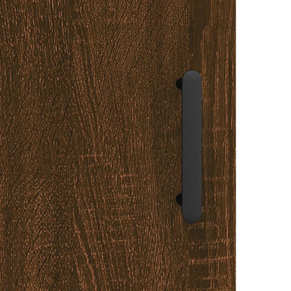 Berkfield Highboard Brown Oak 69.5x34x180 cm Engineered Wood