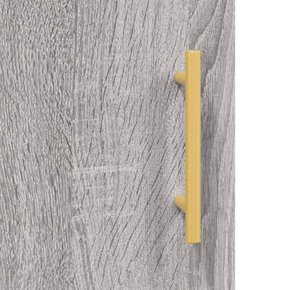 Berkfield Highboard Grey Sonoma 34.5x34x180 cm Engineered Wood