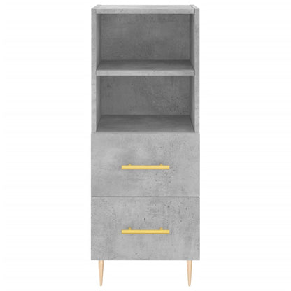 Berkfield Highboard Concrete Grey 34.5x34x180 cm Engineered Wood