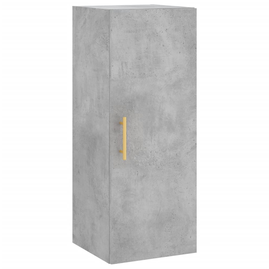 Berkfield Highboard Concrete Grey 34.5x34x180 cm Engineered Wood