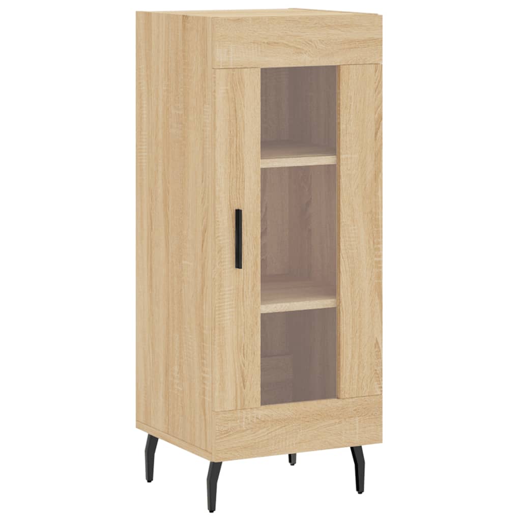 Berkfield Highboard Sonoma Oak 34.5x34x180 cm Engineered Wood