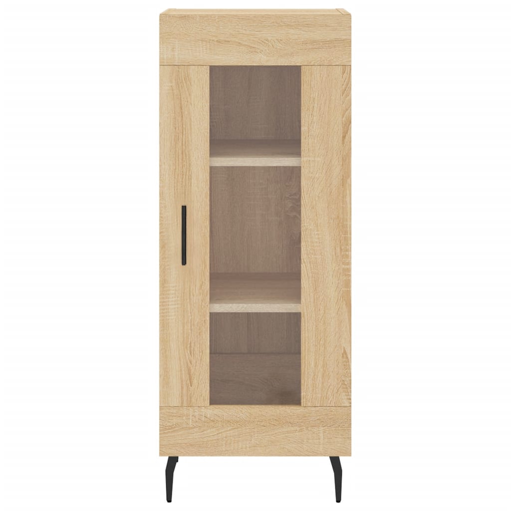 Berkfield Highboard Sonoma Oak 34.5x34x180 cm Engineered Wood