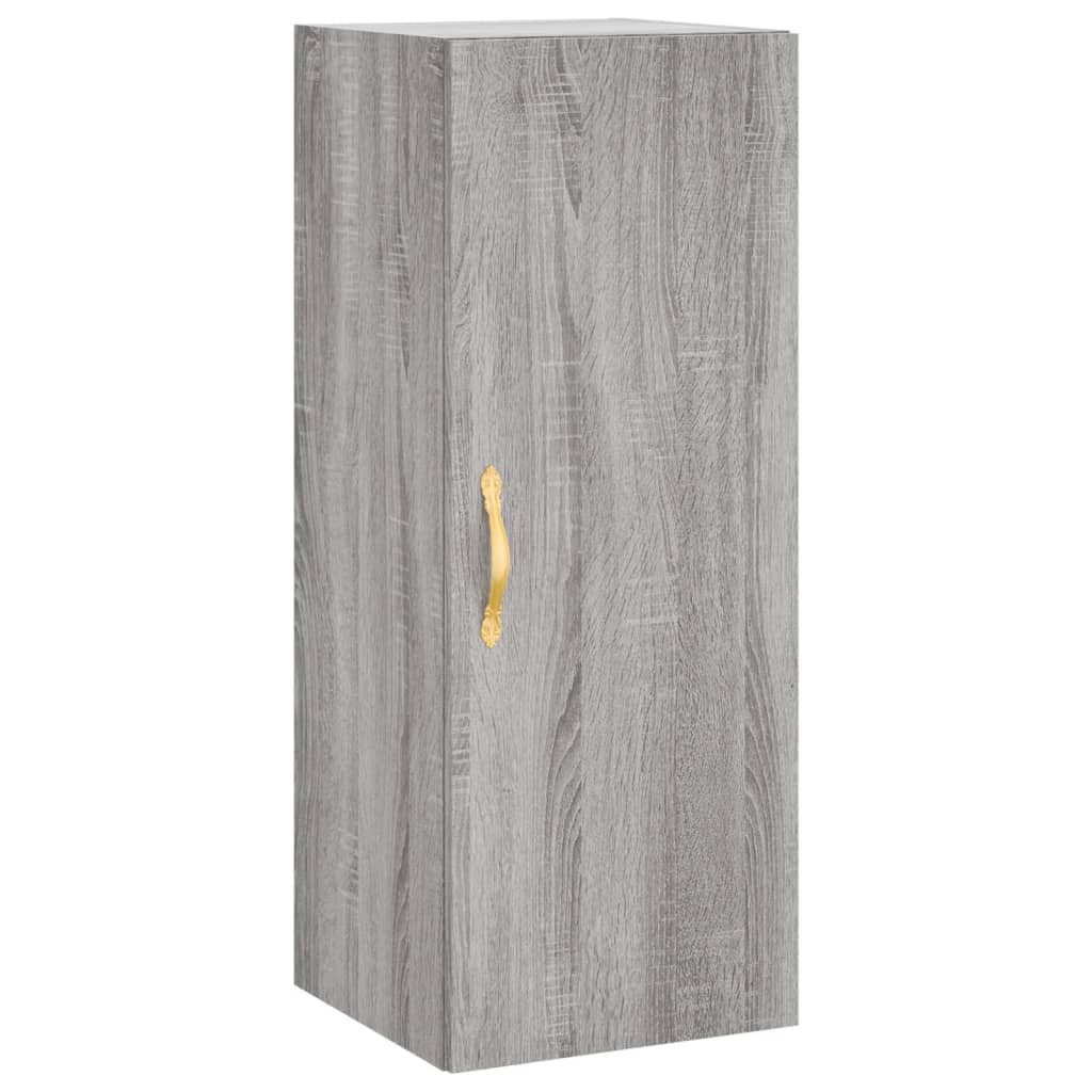 Berkfield Highboard Grey Sonoma 34.5x34x180 cm Engineered Wood