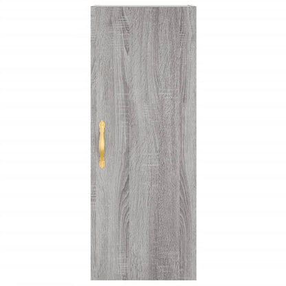 Berkfield Highboard Grey Sonoma 34.5x34x180 cm Engineered Wood