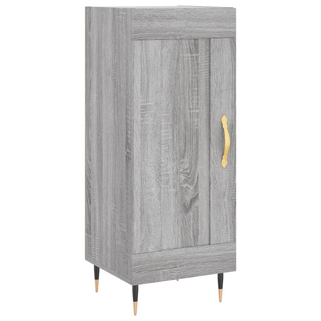 Berkfield Highboard Grey Sonoma 34.5x34x180 cm Engineered Wood