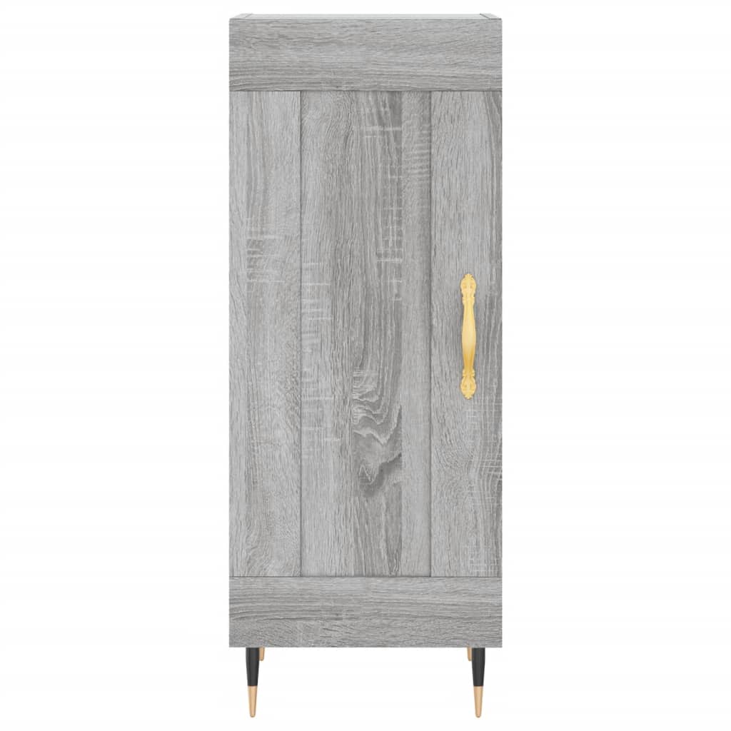 Berkfield Highboard Grey Sonoma 34.5x34x180 cm Engineered Wood