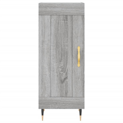 Berkfield Highboard Grey Sonoma 34.5x34x180 cm Engineered Wood