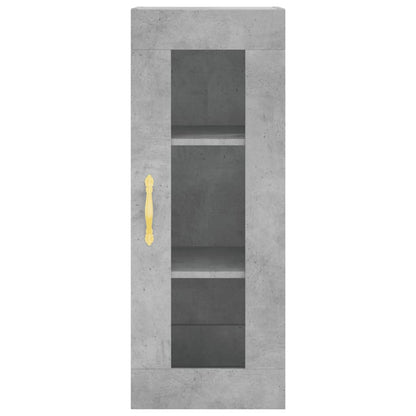 Berkfield Highboard Concrete Grey 34.5x34x180 cm Engineered Wood