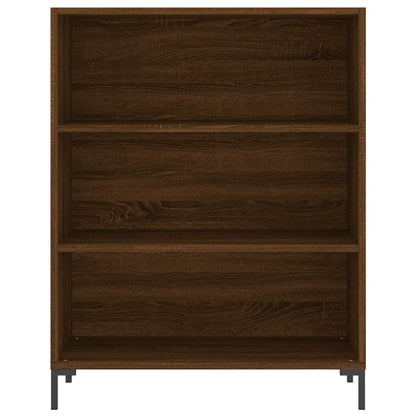 Berkfield Highboard Brown Oak 69.5x34x180 cm Engineered Wood