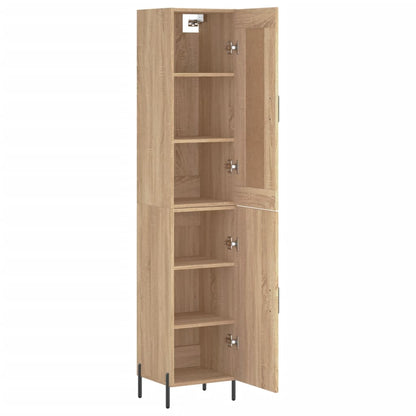 Berkfield Highboard Sonoma Oak 34.5x34x180 cm Engineered Wood