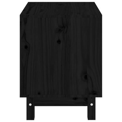 Berkfield Dog House Black 50x40x52 cm Solid Wood Pine