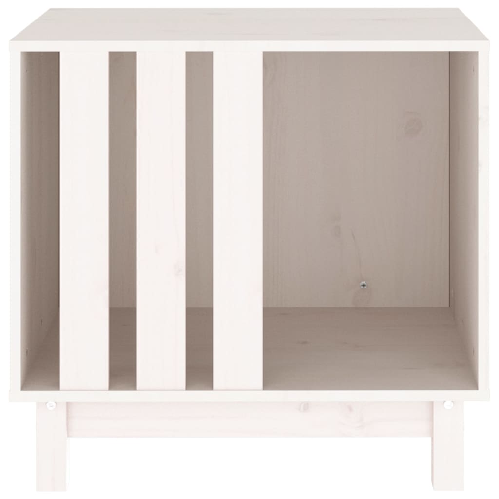 Berkfield Dog House White 60x45x57 cm Solid Wood Pine