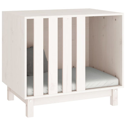 Berkfield Dog House White 70x50x62 cm Solid Wood Pine