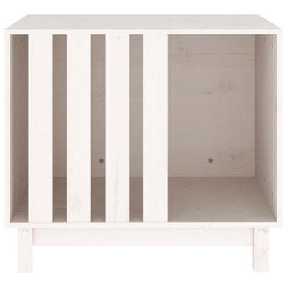 Berkfield Dog House White 70x50x62 cm Solid Wood Pine