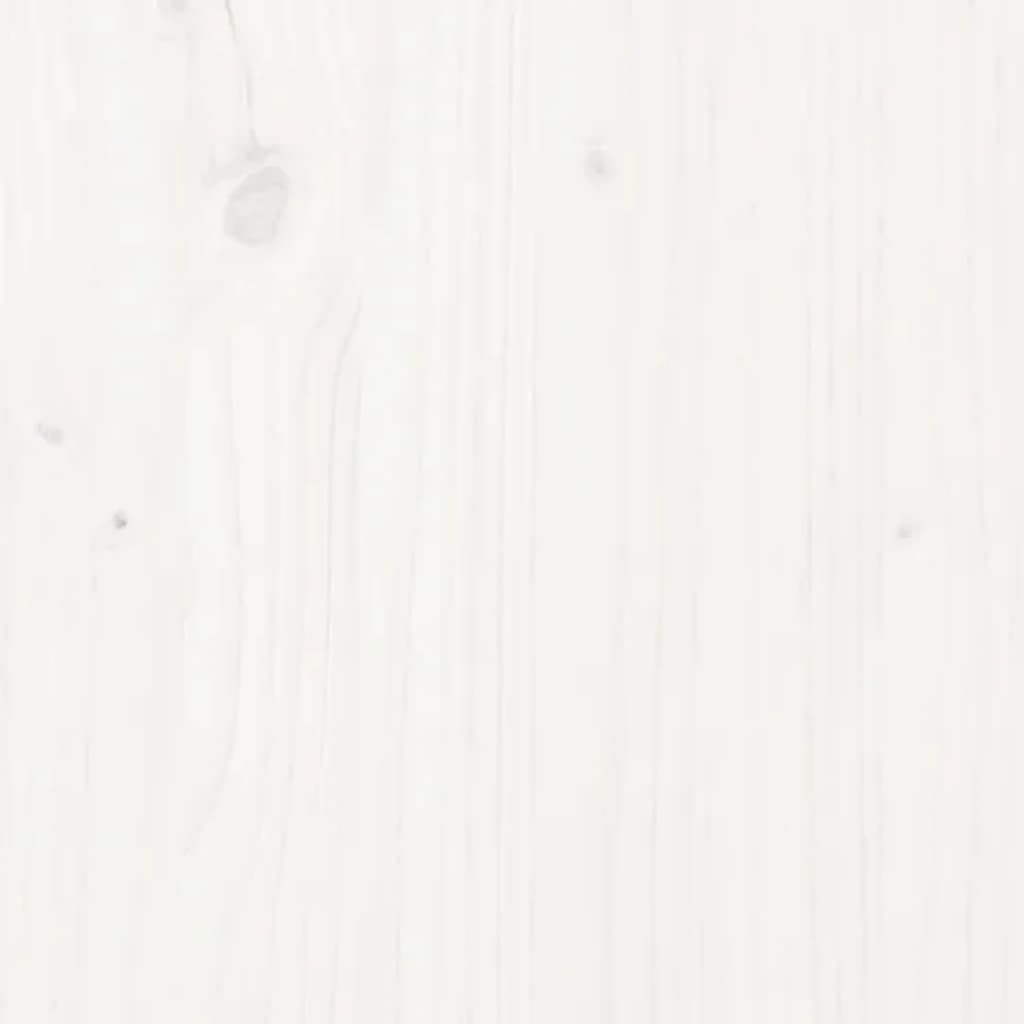 Berkfield Dog House White 70x50x62 cm Solid Wood Pine