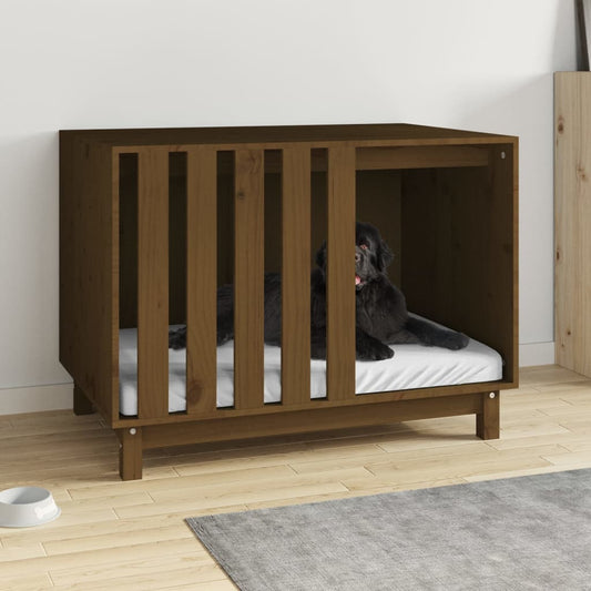 Berkfield Dog House Honey Brown 90x60x67 cm Solid Wood Pine