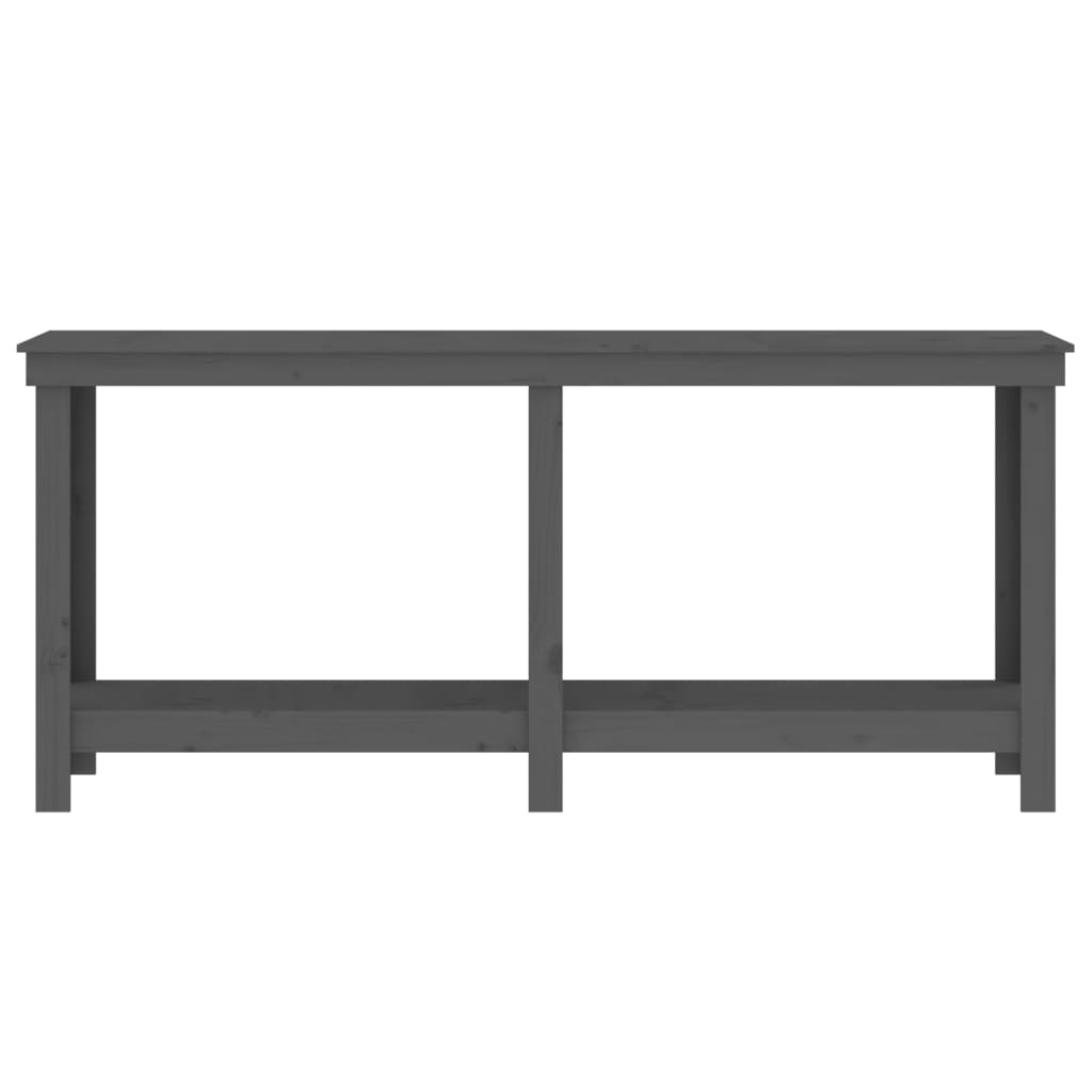 Berkfield Work Bench Grey 180x50x80 cm Solid Wood Pine