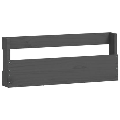 Berkfield Wall-mounted Shoe Racks 2 pcs Grey 59x9x23 cm Solid Wood Pine