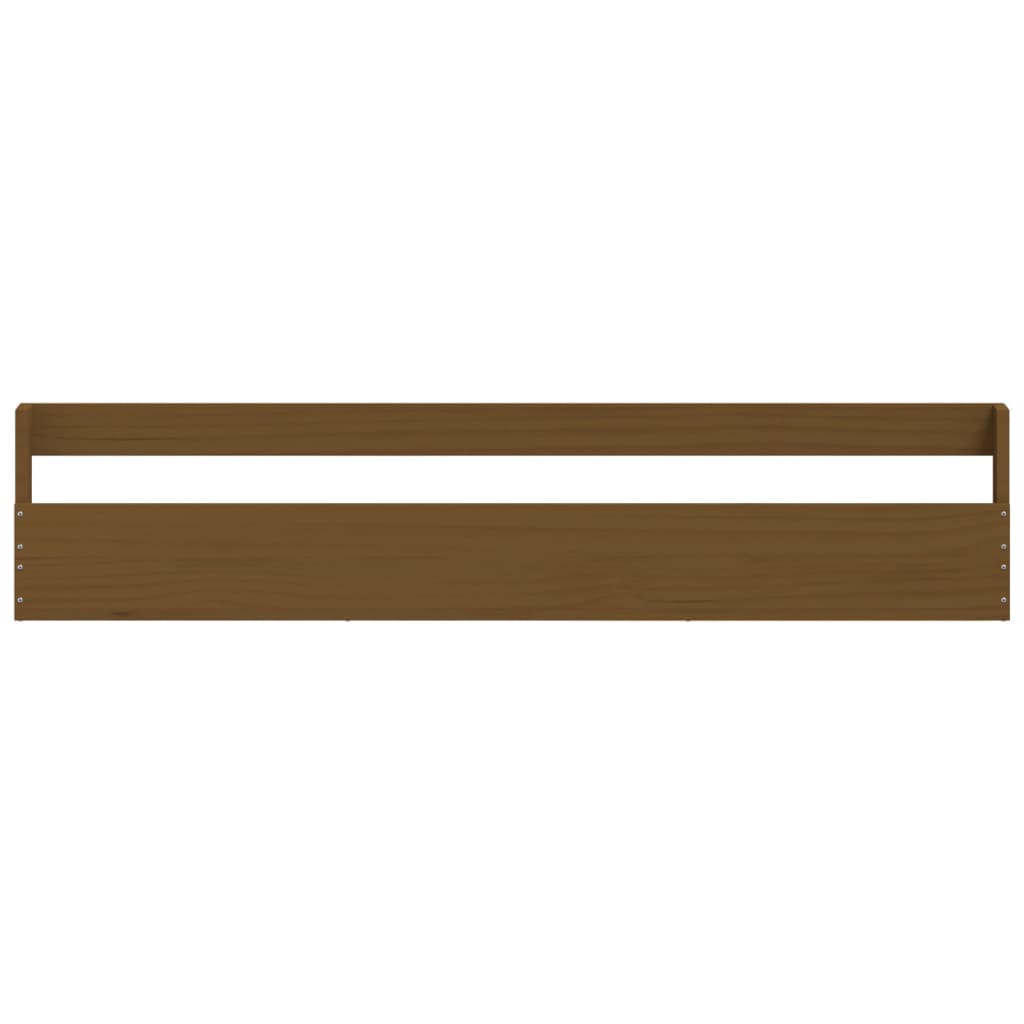 Berkfield Wall-mounted Shoe Racks 2 pcs Honey Brown 110x9x23 cm Solid Wood Pine