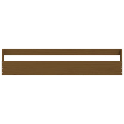 Berkfield Wall-mounted Shoe Racks 2 pcs Honey Brown 110x9x23 cm Solid Wood Pine