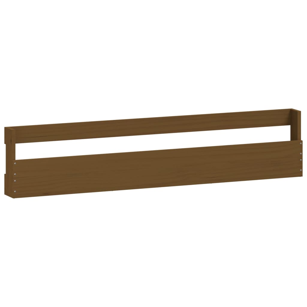 Berkfield Wall-mounted Shoe Racks 2 pcs Honey Brown 110x9x23 cm Solid Wood Pine
