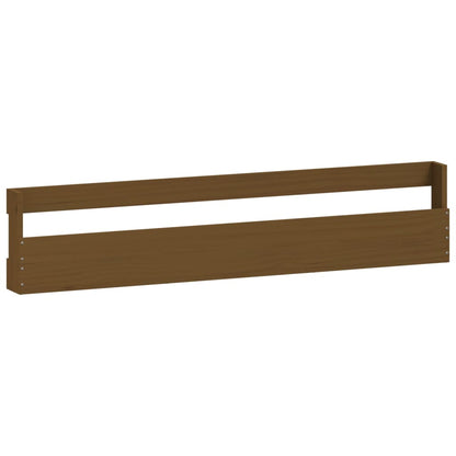 Berkfield Wall-mounted Shoe Racks 2 pcs Honey Brown 110x9x23 cm Solid Wood Pine
