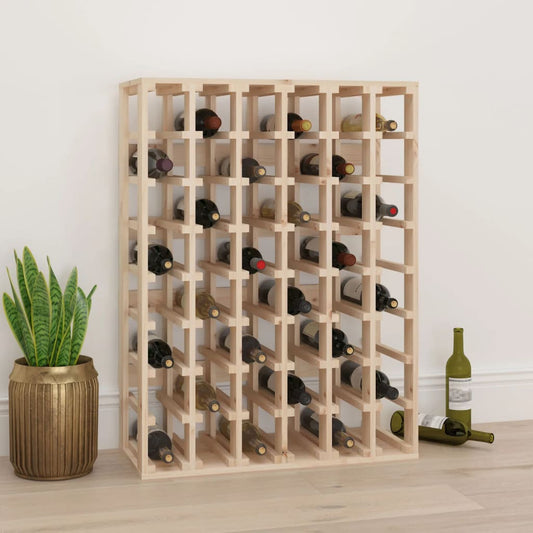 Berkfield Wine Rack 70x33x94 cm Solid Wood Pine