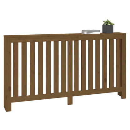 Berkfield Radiator Cover Honey Brown 153x19x84 cm Solid Wood Pine