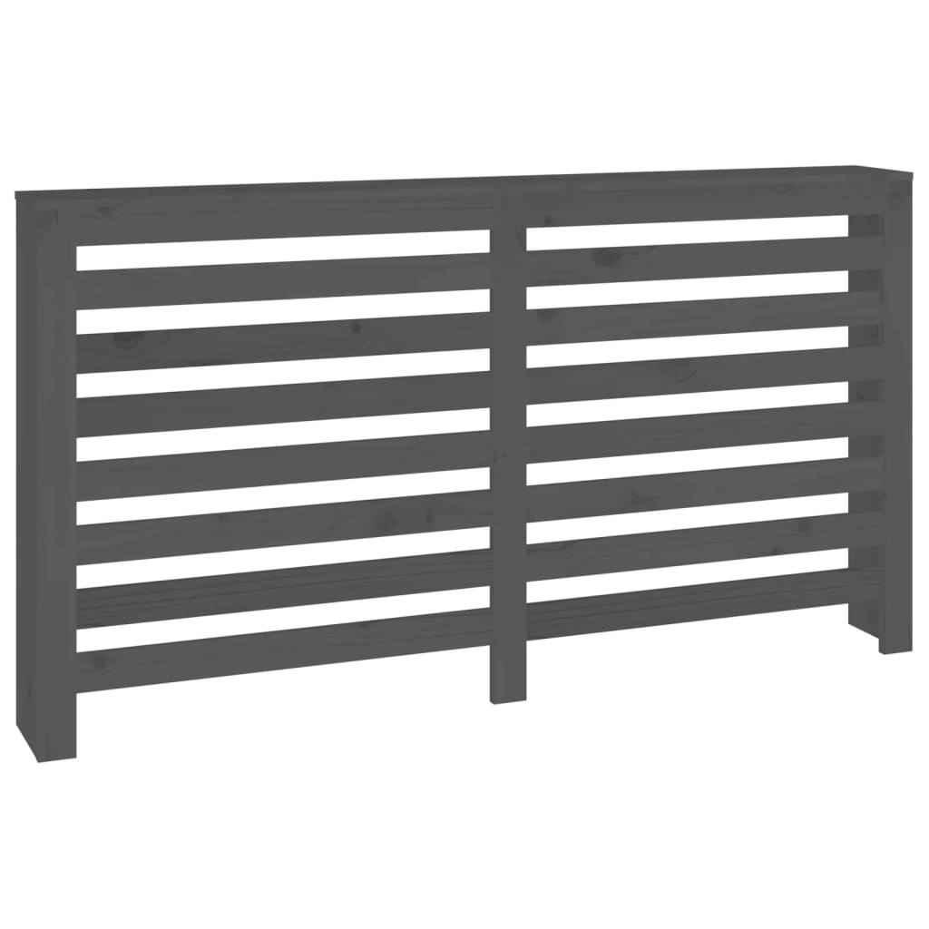 Berkfield Radiator Cover Grey 153x19x84 cm Solid Wood Pine