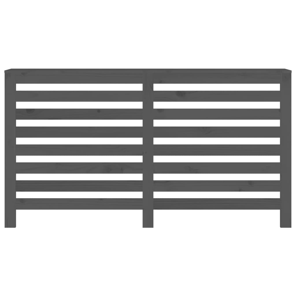 Berkfield Radiator Cover Grey 153x19x84 cm Solid Wood Pine