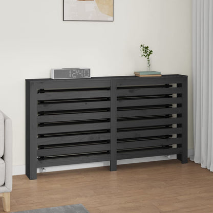 Berkfield Radiator Cover Grey 153x19x84 cm Solid Wood Pine