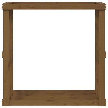 Berkfield Outdoor Log Holder Honey Brown 108x52x106 cm Solid Wood Pine