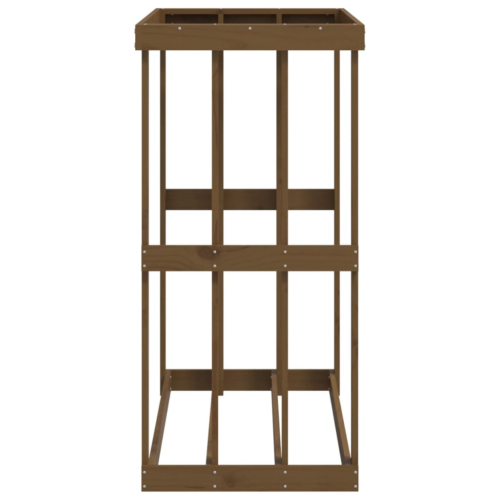 Berkfield Outdoor Log Holder Honey Brown 108x52x106 cm Solid Wood Pine
