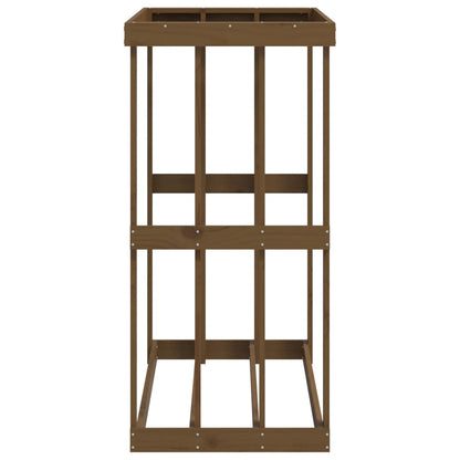 Berkfield Outdoor Log Holder Honey Brown 108x52x106 cm Solid Wood Pine