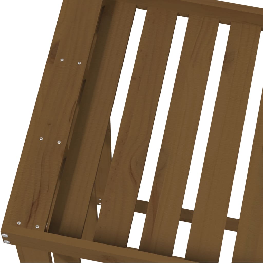Berkfield Outdoor Log Holder Honey Brown 108x52x106 cm Solid Wood Pine