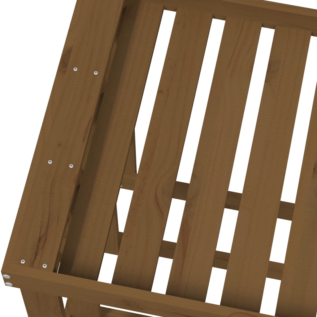 Berkfield Outdoor Log Holder Honey Brown 108x52x74 cm Solid Wood Pine